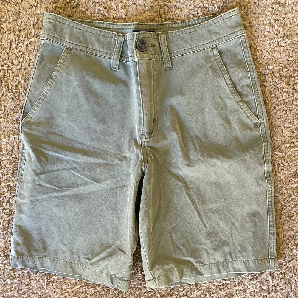 Boys Faded Green shorts